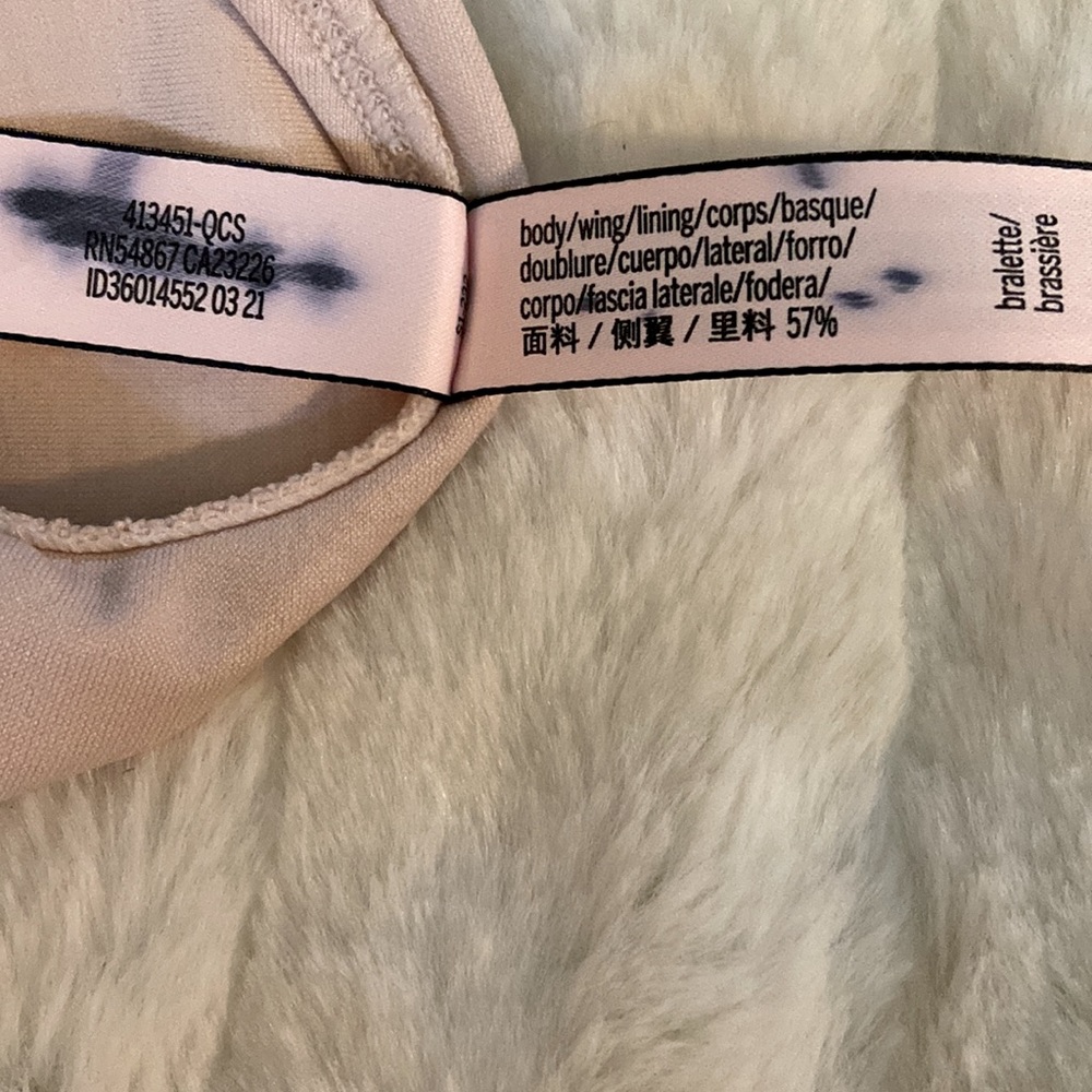 VICTORIA'S SECRET Bralette Comfort Lounge Bra Comfy Light Pink Size Large L Lg - Picture 8 of 12